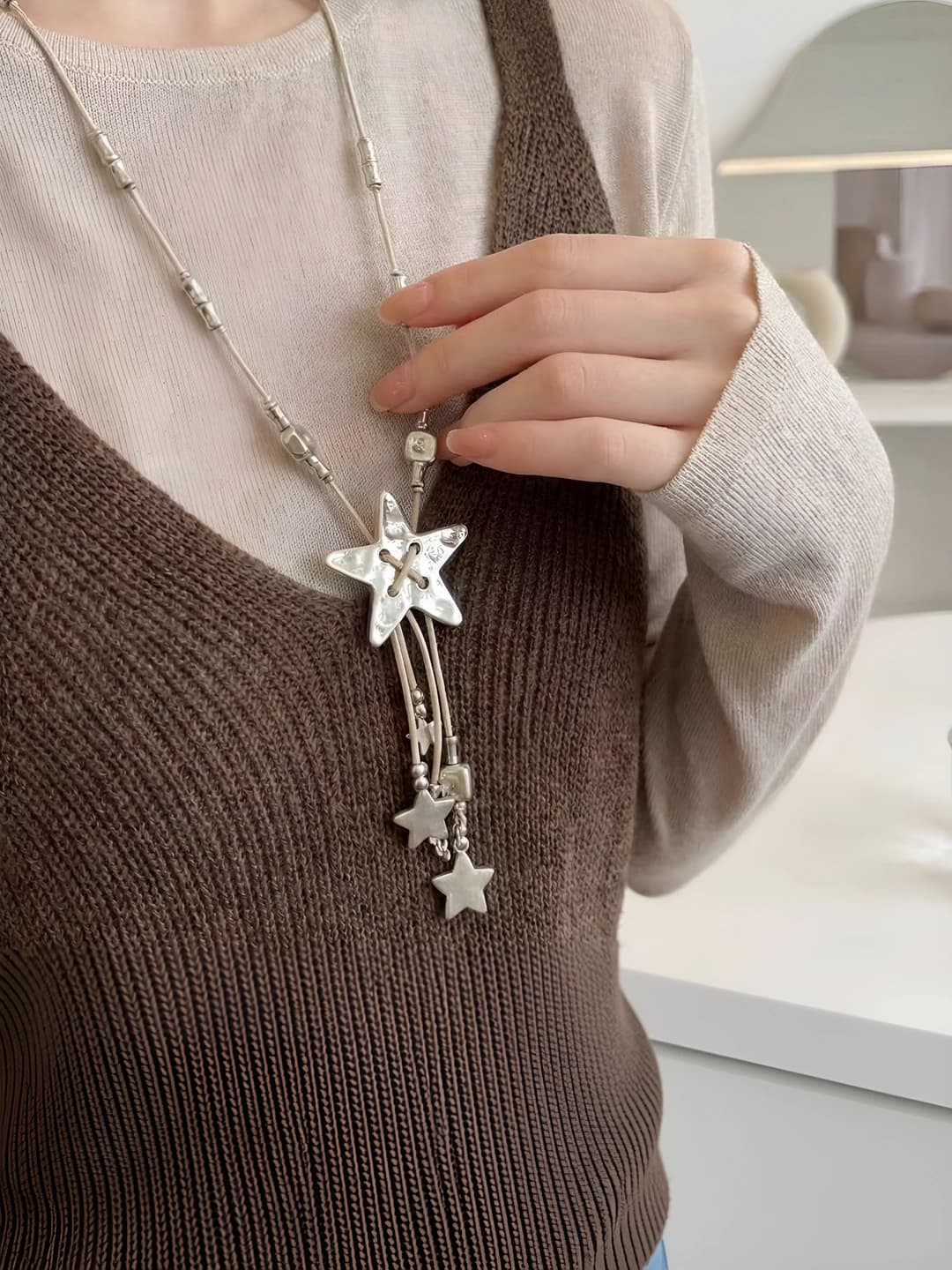 1# Серебряные звёзды-кисти