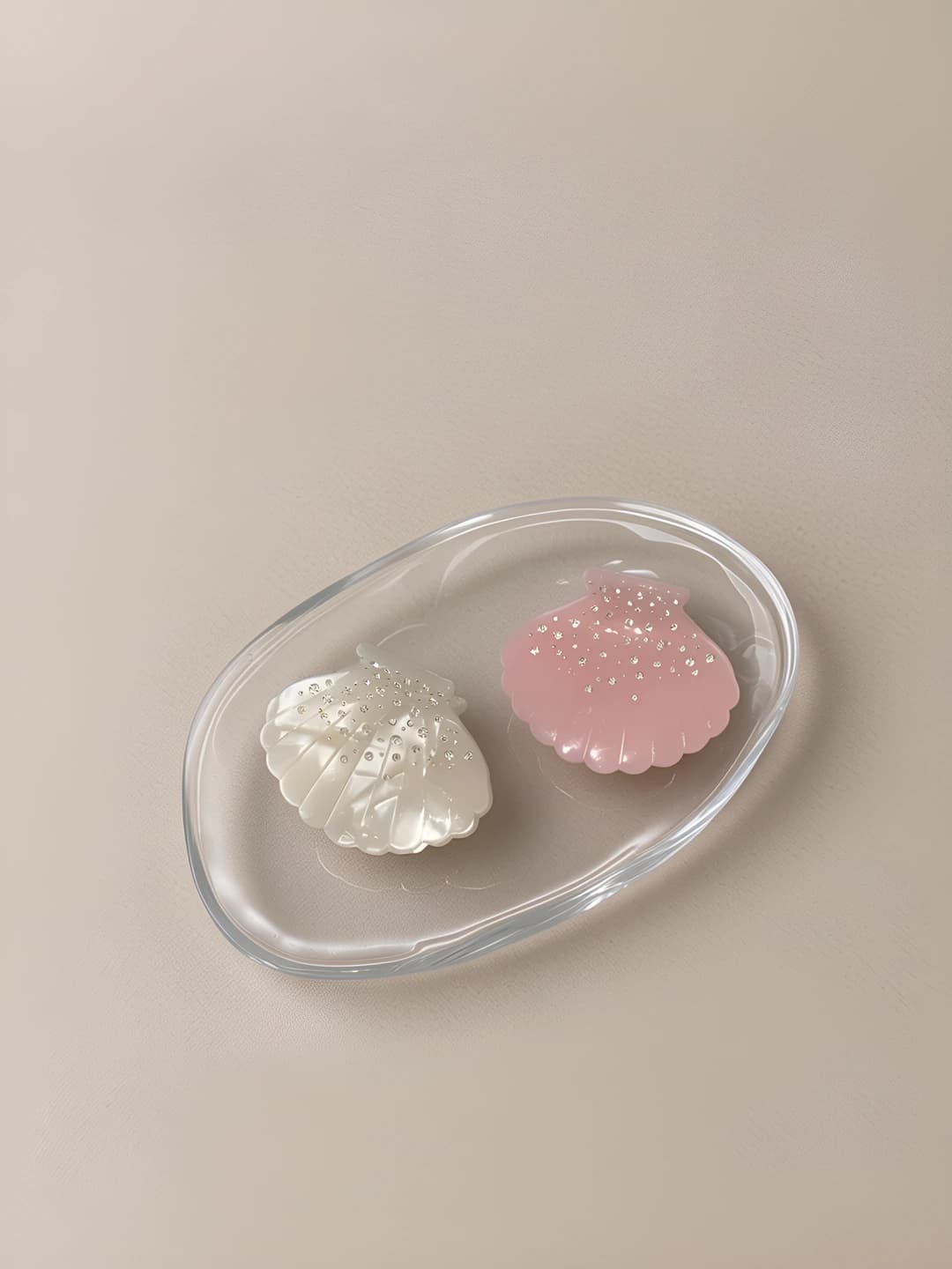 Women's acetate shell hair clip, Korean style, light luxury