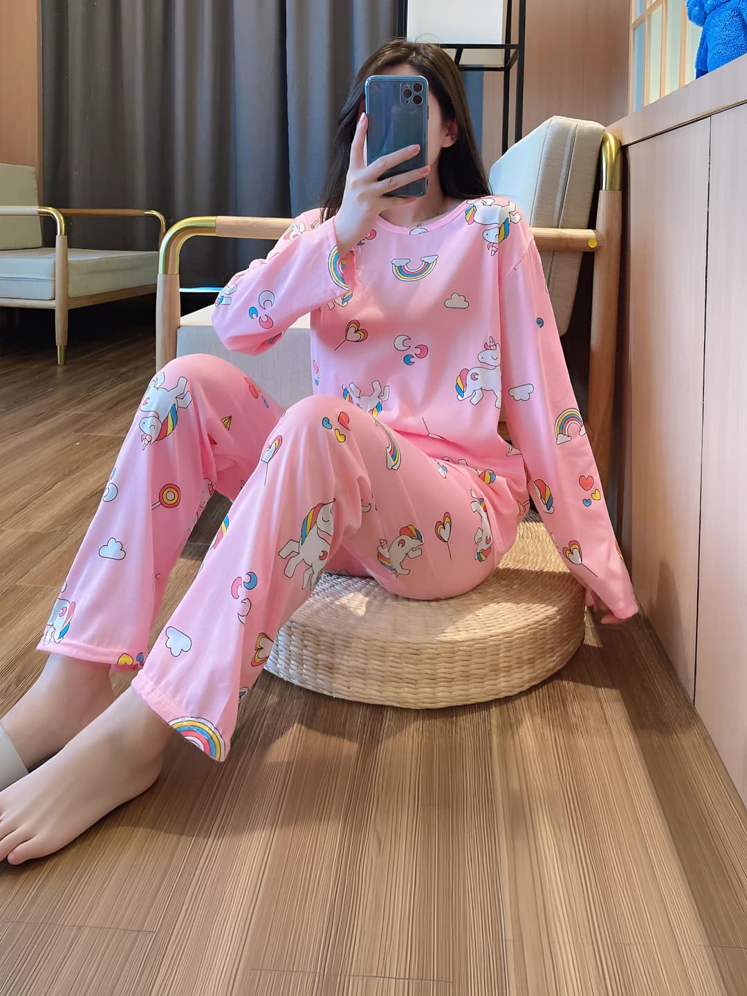 Long sleeve #Light pink unicorn