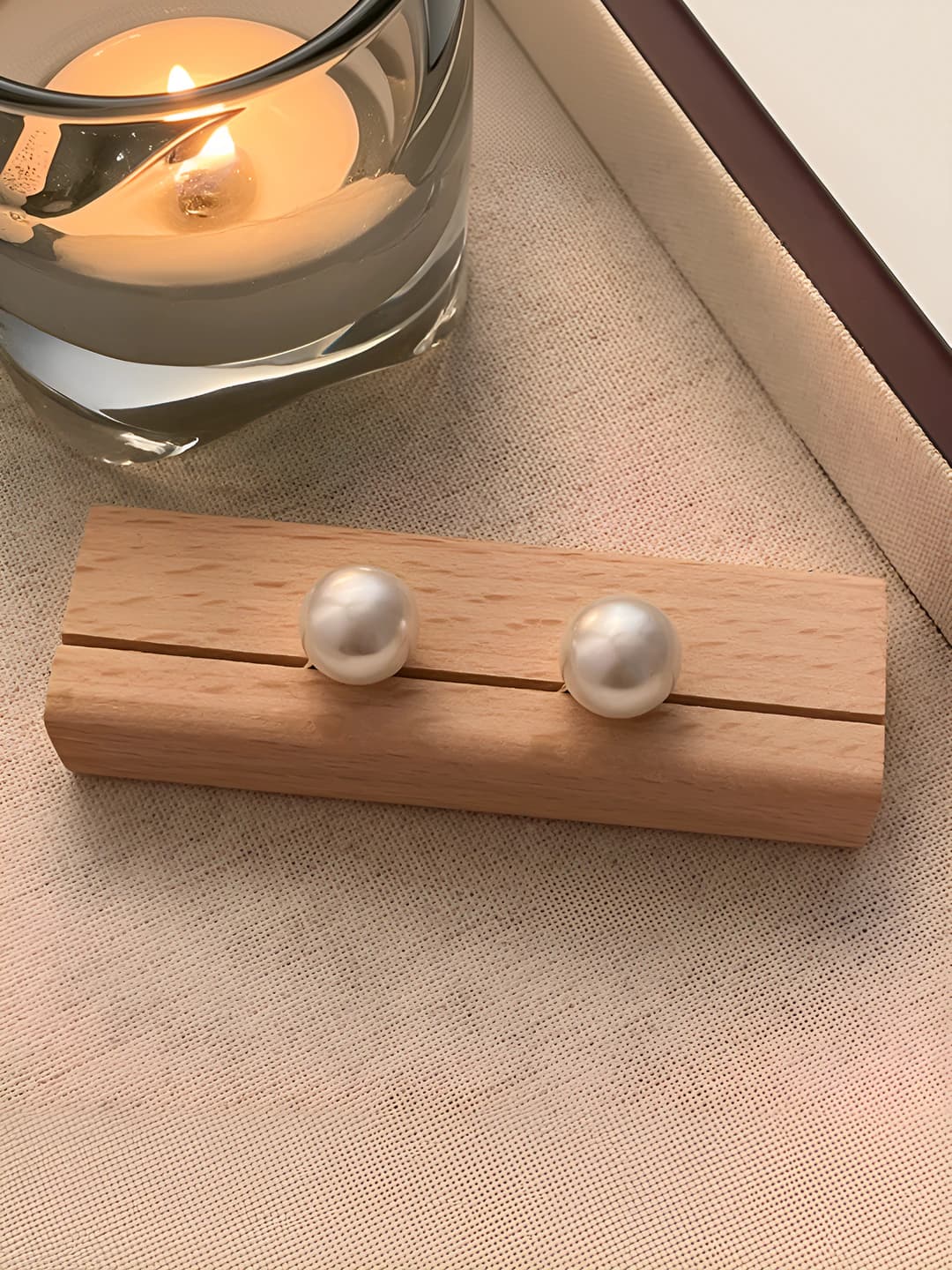 Pearl studs - Silver post 12mm