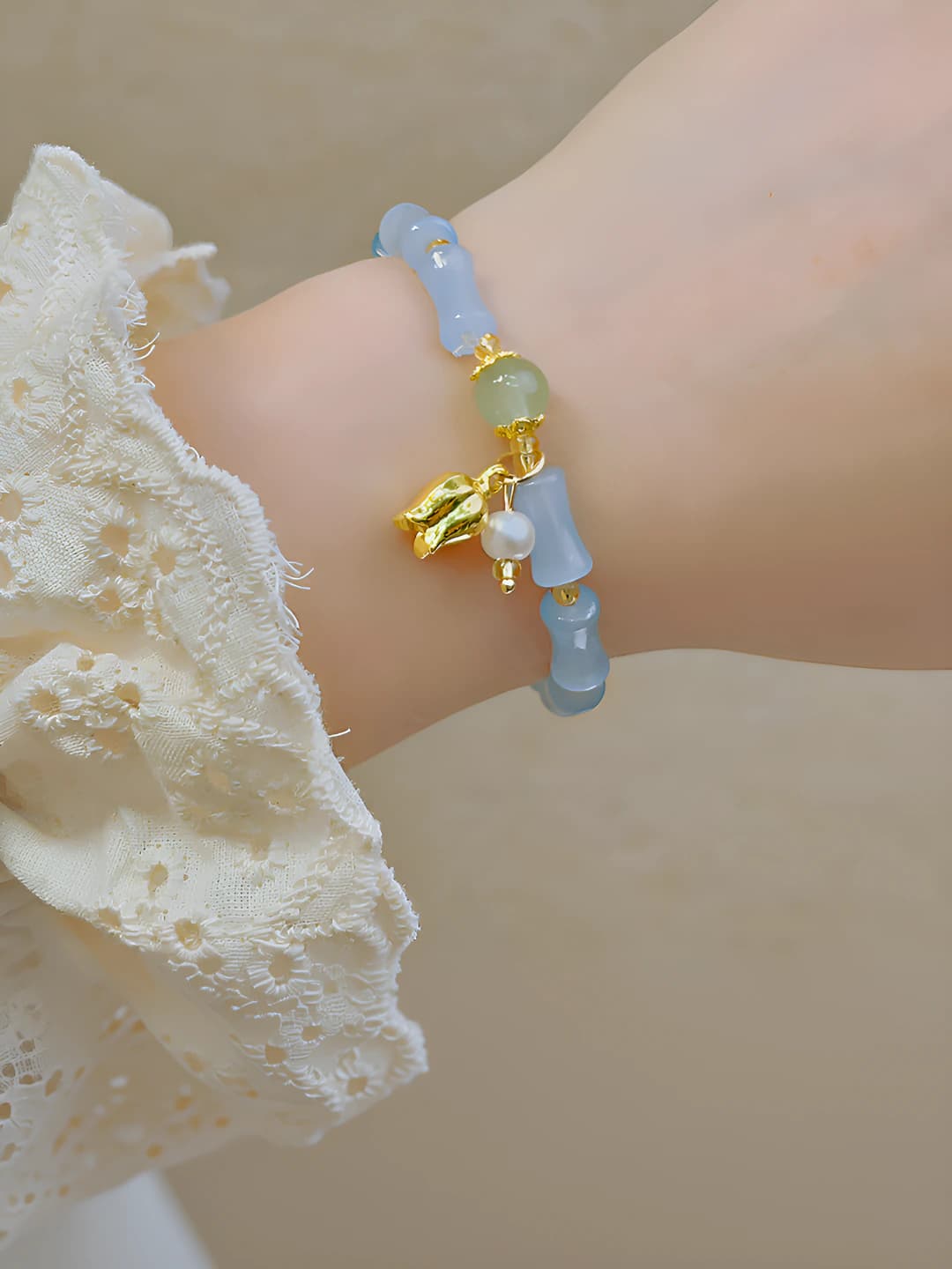 23# Blue bamboo - Gold rose