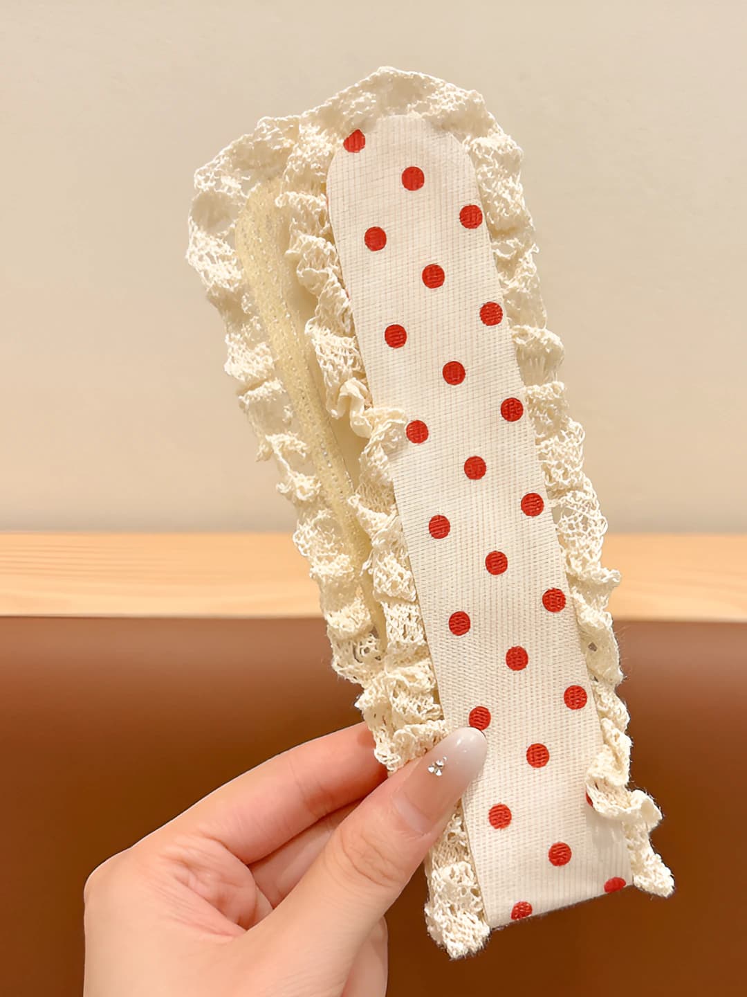 7# Qizil dog'chalar - 34*5 sm