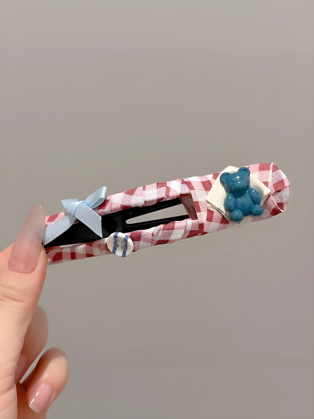 9# Blue bear, pink duck, 11 cm