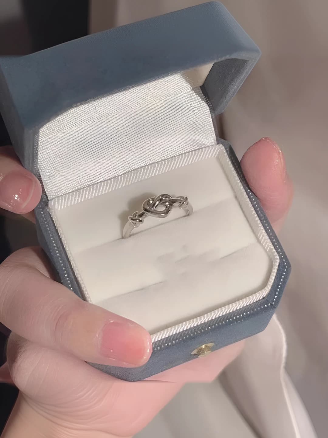 Men's / Heart kiss finger ring