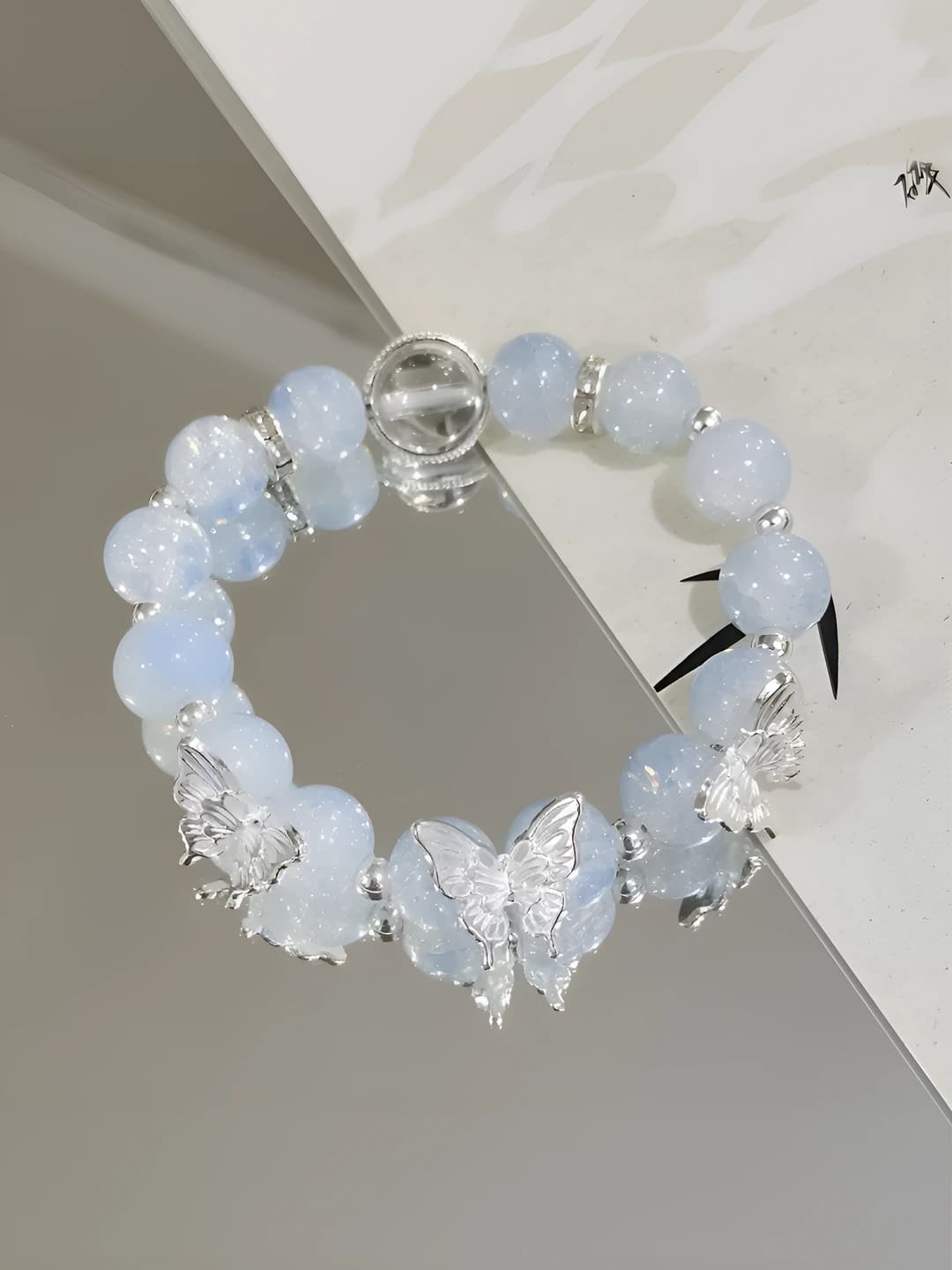 Teal-Blue Butterfly Bracelet