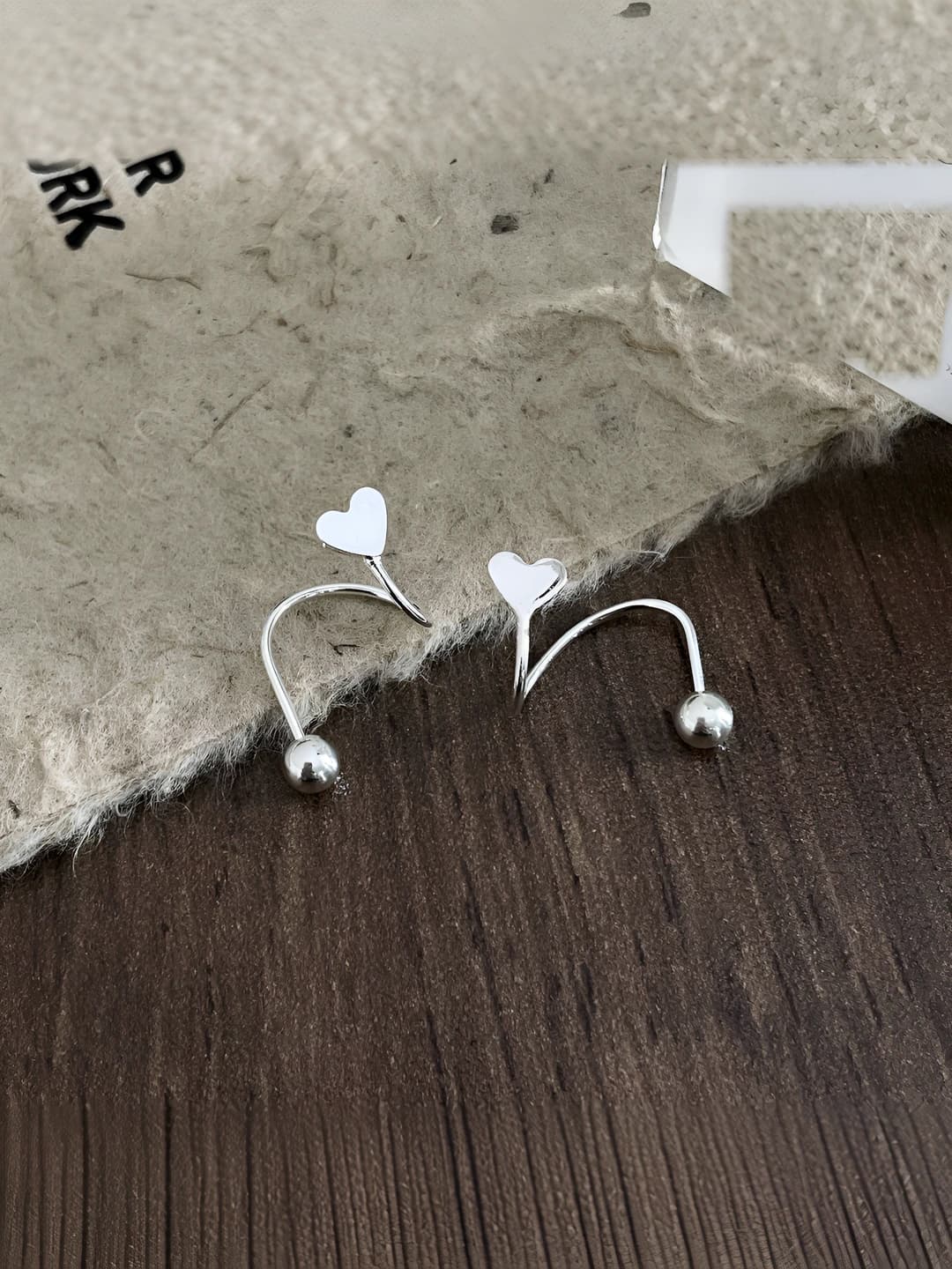 2# Сердечко серьги