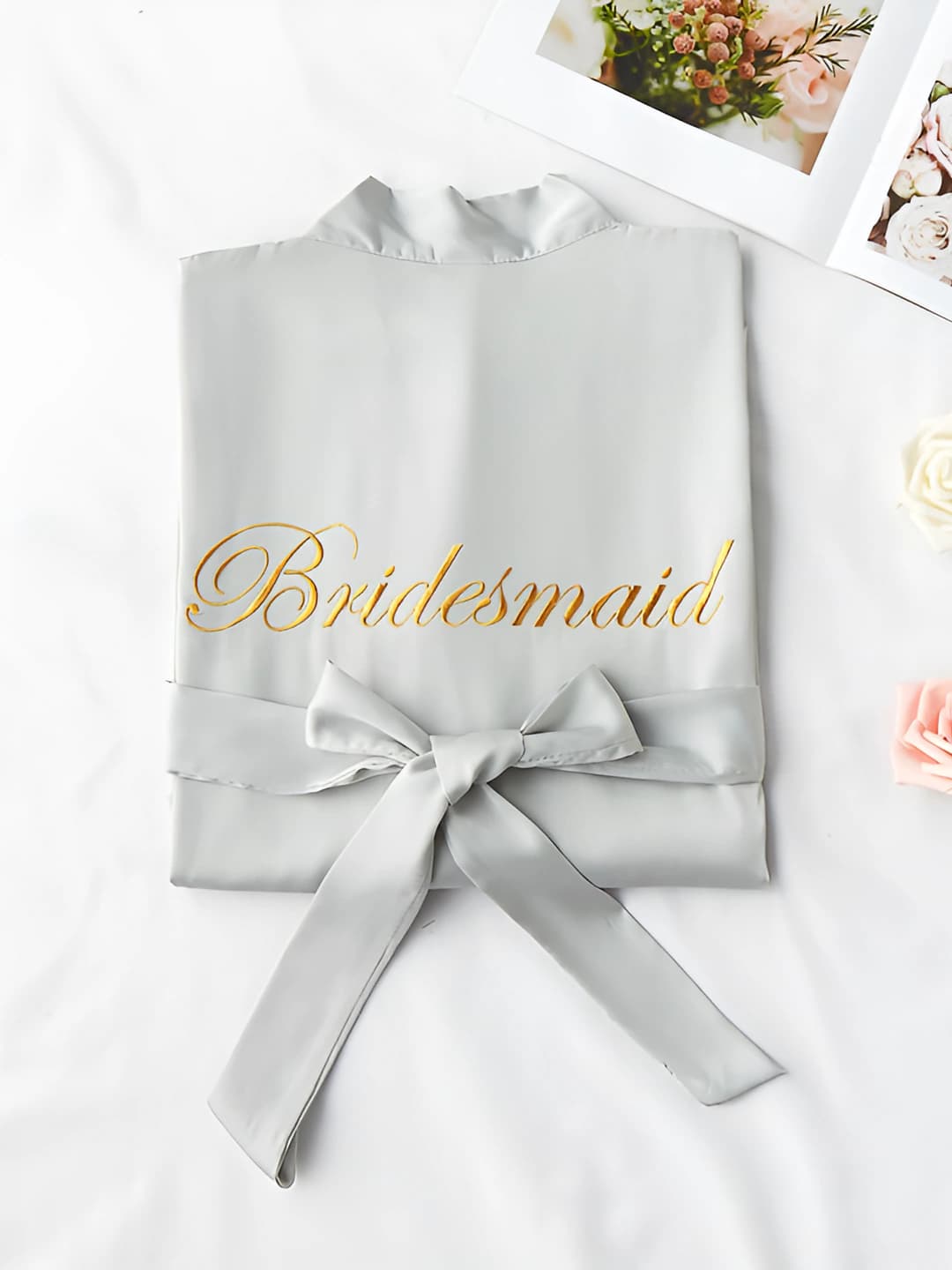 Bridesmaid silver grey