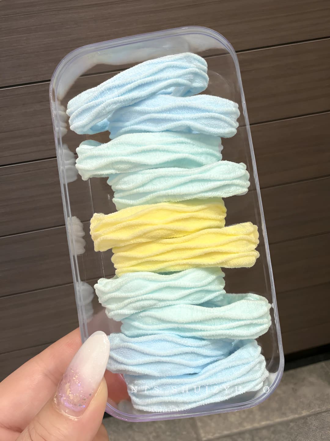 9# Sea salt blue pattern, 10 pcs box