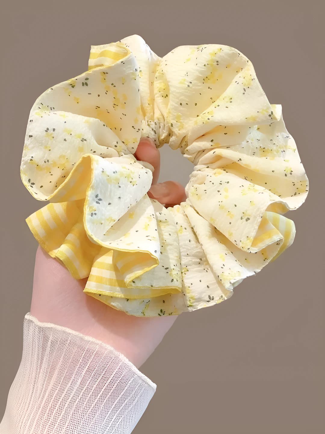 4# Жёлтый мелкий цветочный маленький пояс ~13 см