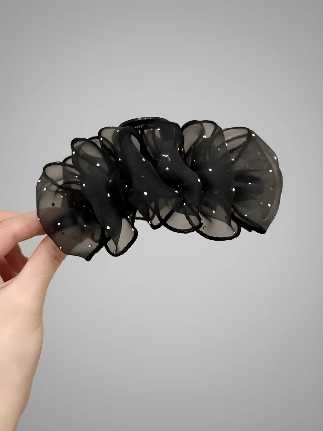 Black bubble mesh 13 cm