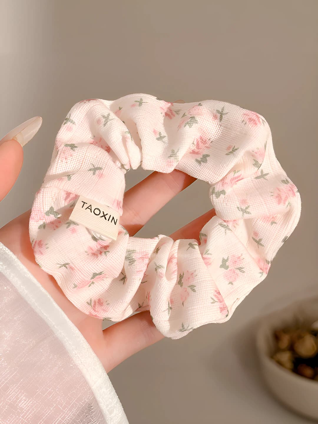 Pink, floral, 11 cm