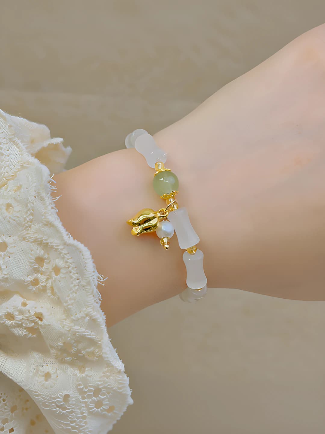 17# White bamboo - Gold rose