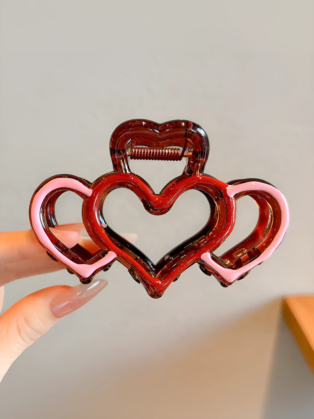 Red-pink heart 9 cm