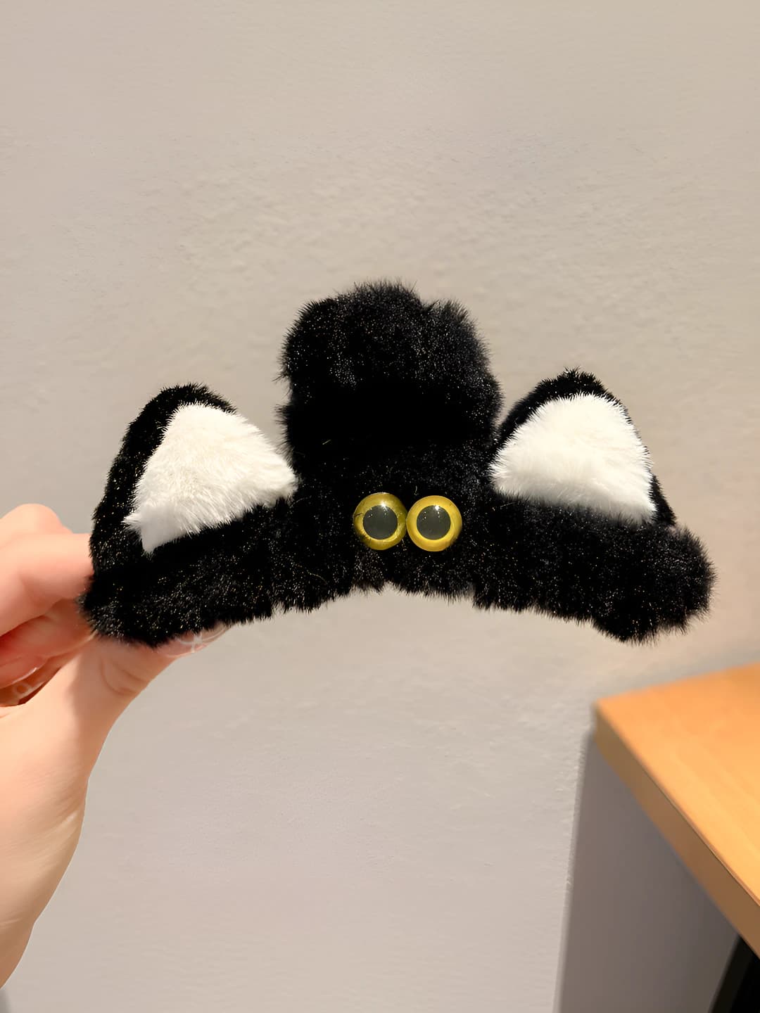 Black small cat, 14 cm