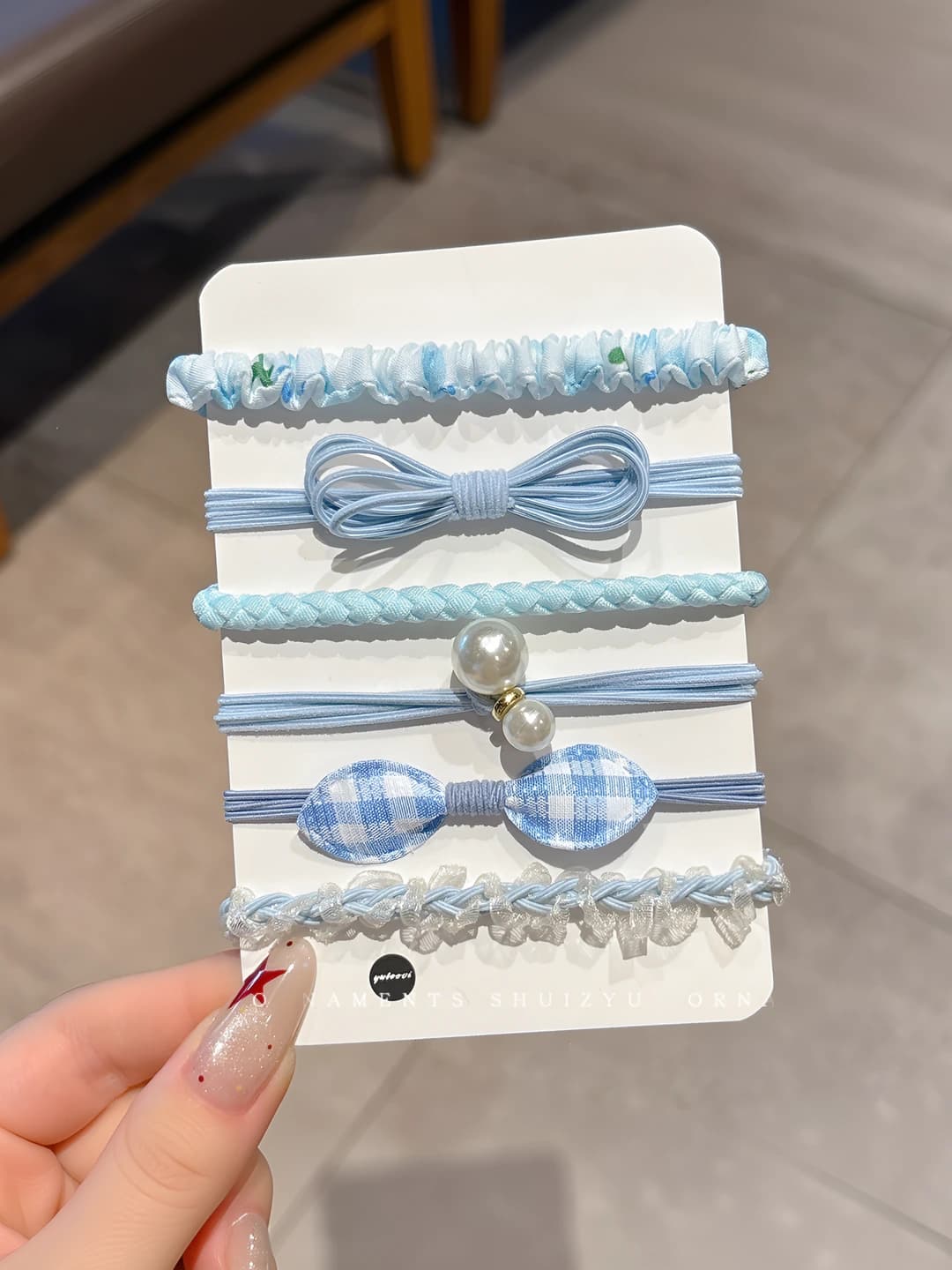 Blue 6 pcs (7 cm)