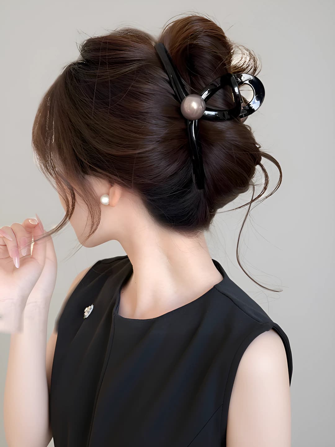 Black glossy pearl 13cm