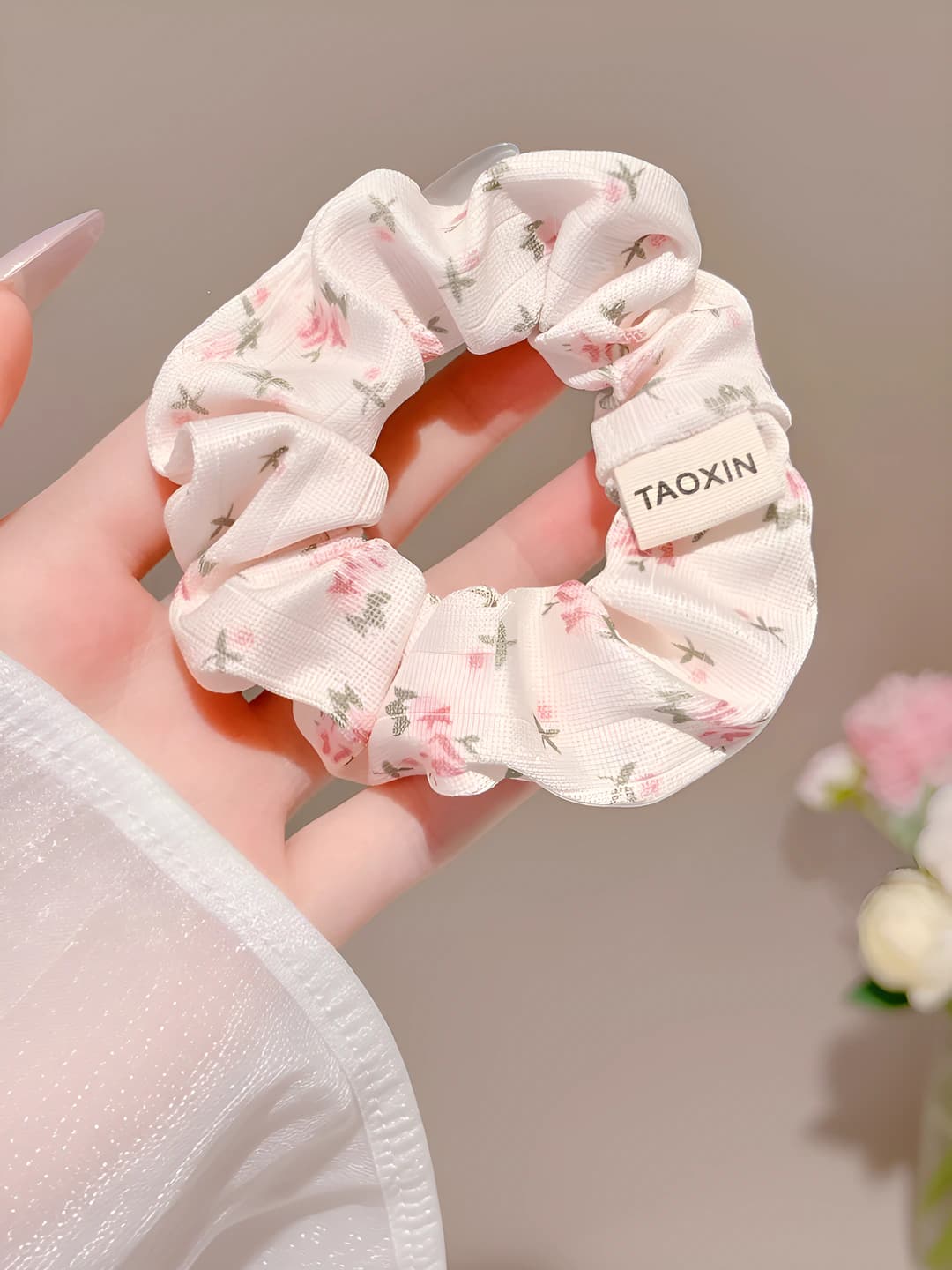 Розовый, цветочный, 11 см
