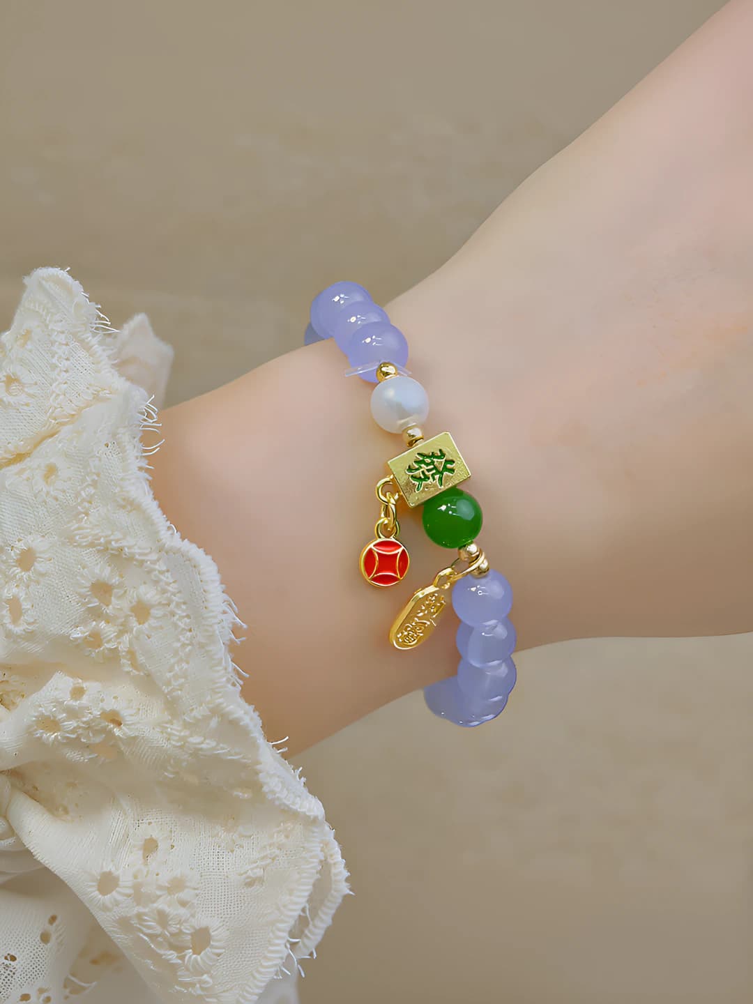 48# Blue-purple beads - Blessing