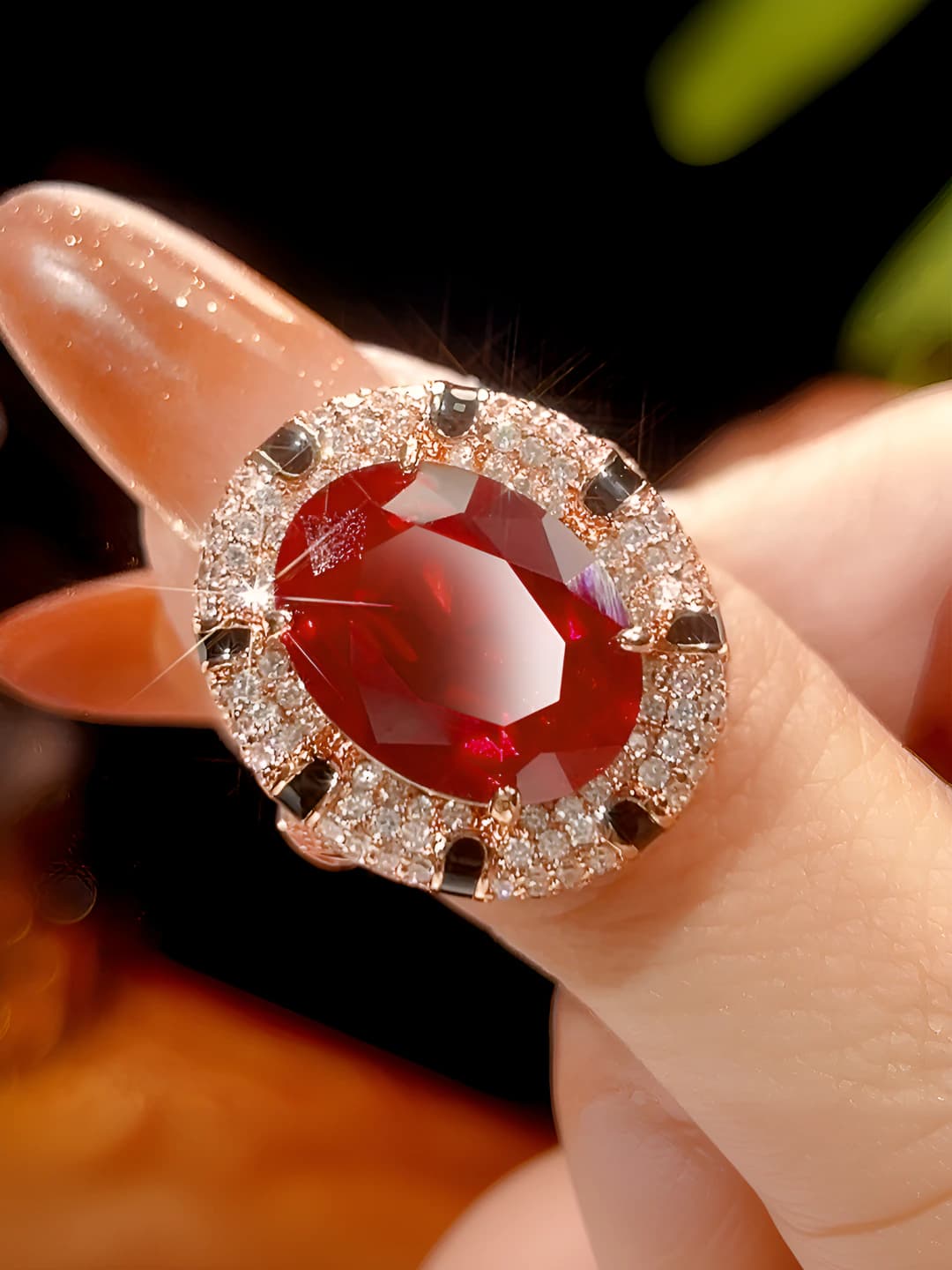 Red ruby ring