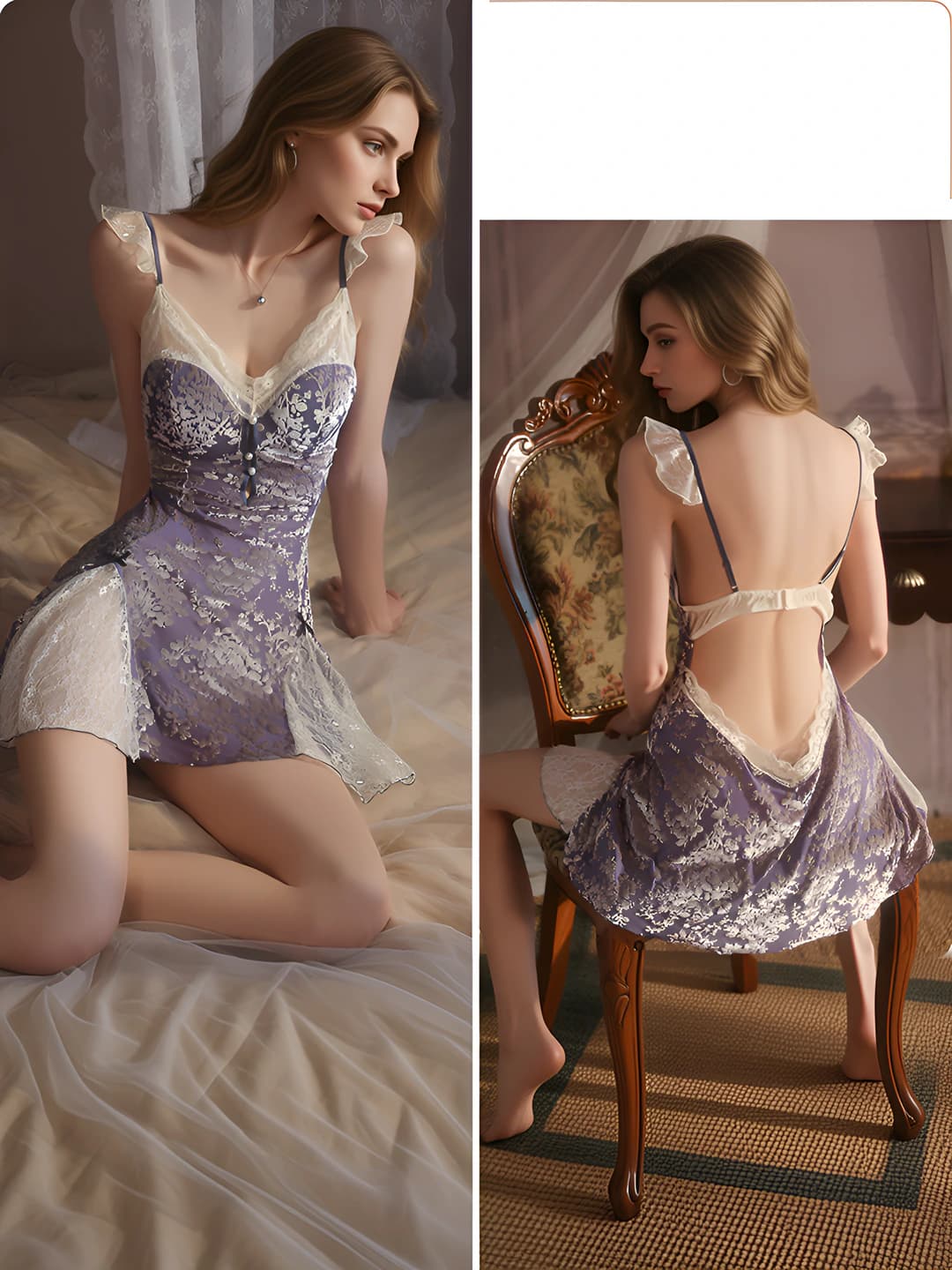 5960 Blue (Pajama Dress)