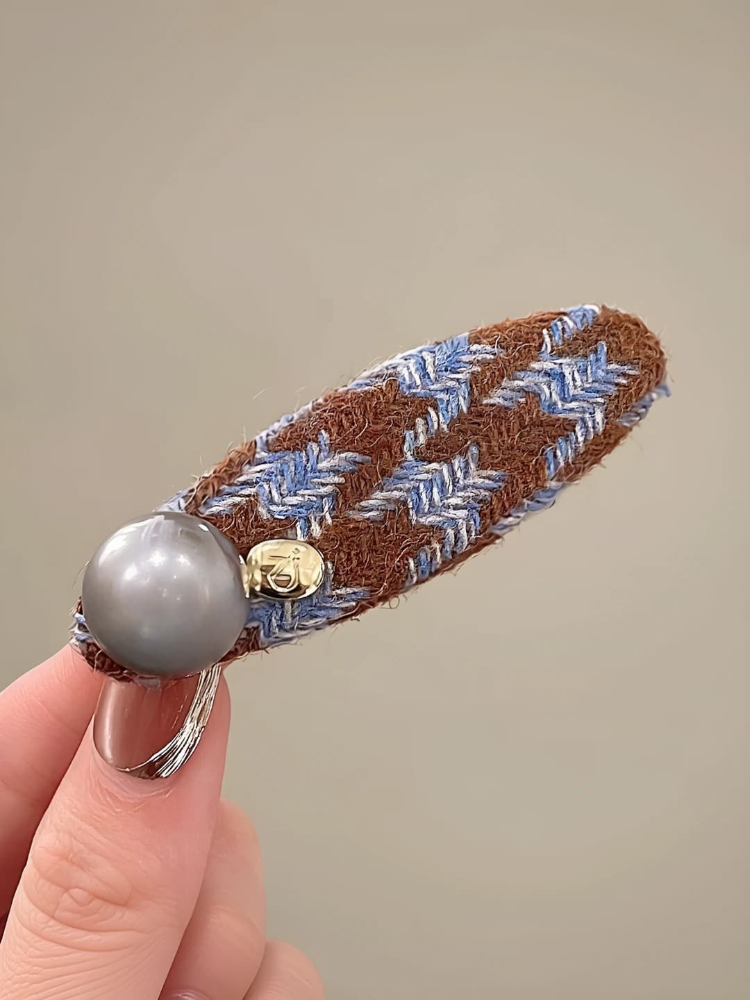 2# Blue-coffee oval 8 cm