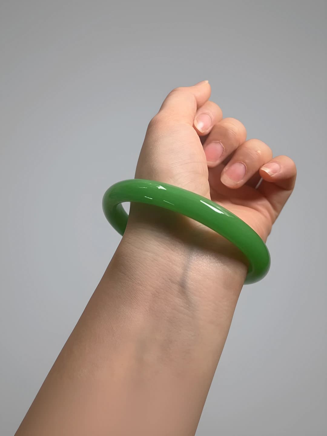Толстый браслет, зелёный, 58mm