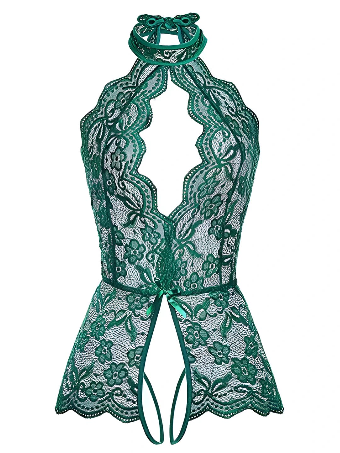 Women's lace underwear set, thin, crew neck, sleeveless, breathable, all-season