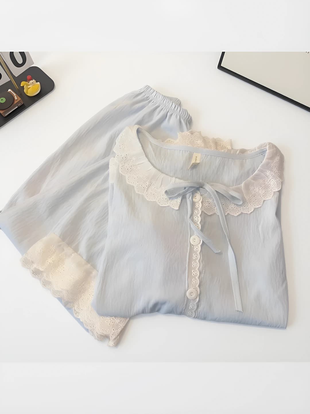 Ayollar uchun 2026 yilgi yozgi pijama to'plami: yupqa polyester, yarim yengli, shorti, yoqa turi: yoqa, uslub: shirin va sevimli