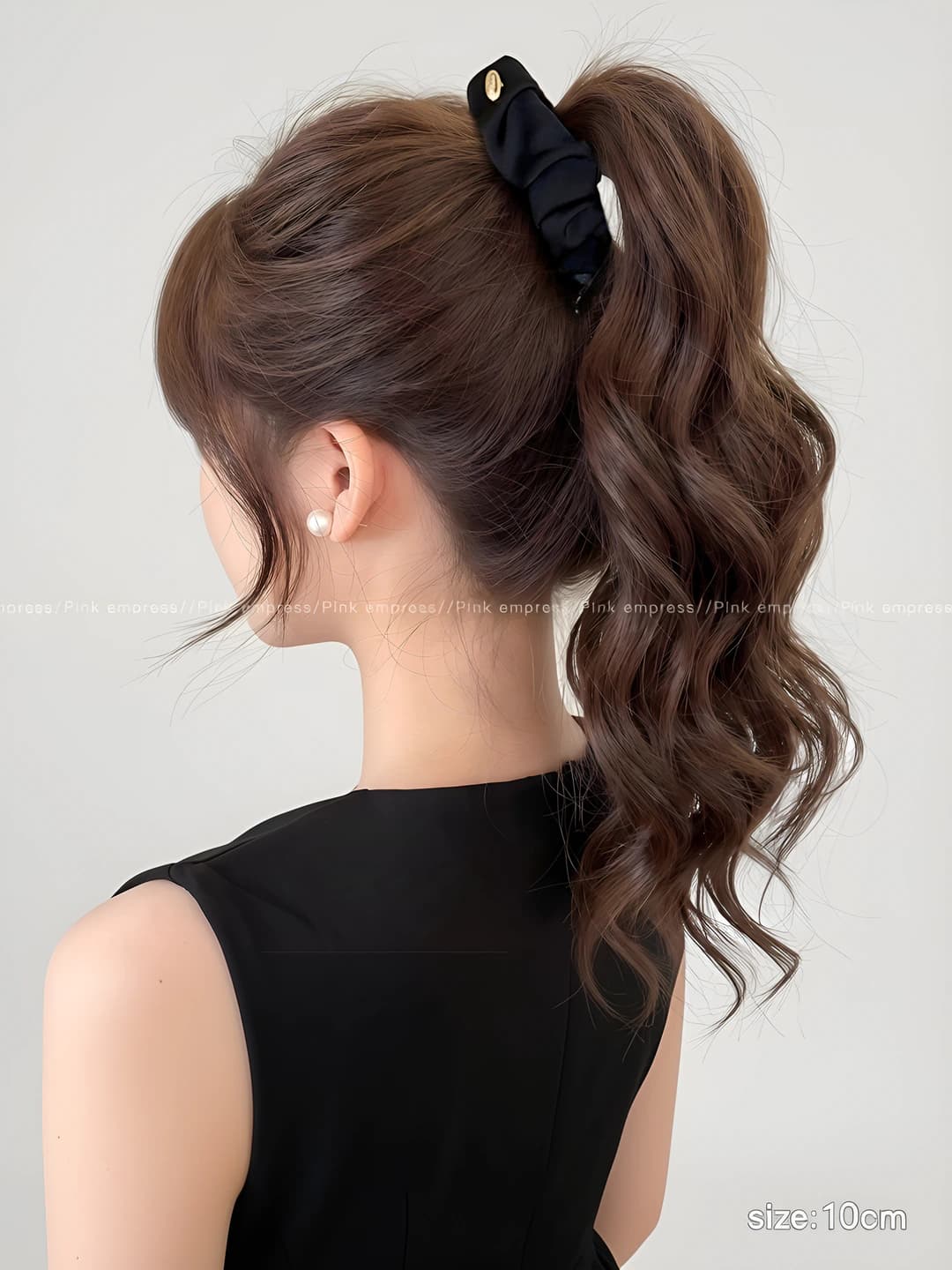 Black, base clip 10 cm