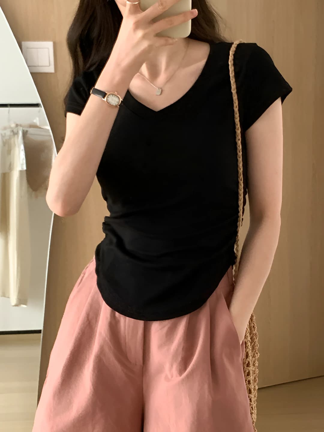 Black [Side pleats]