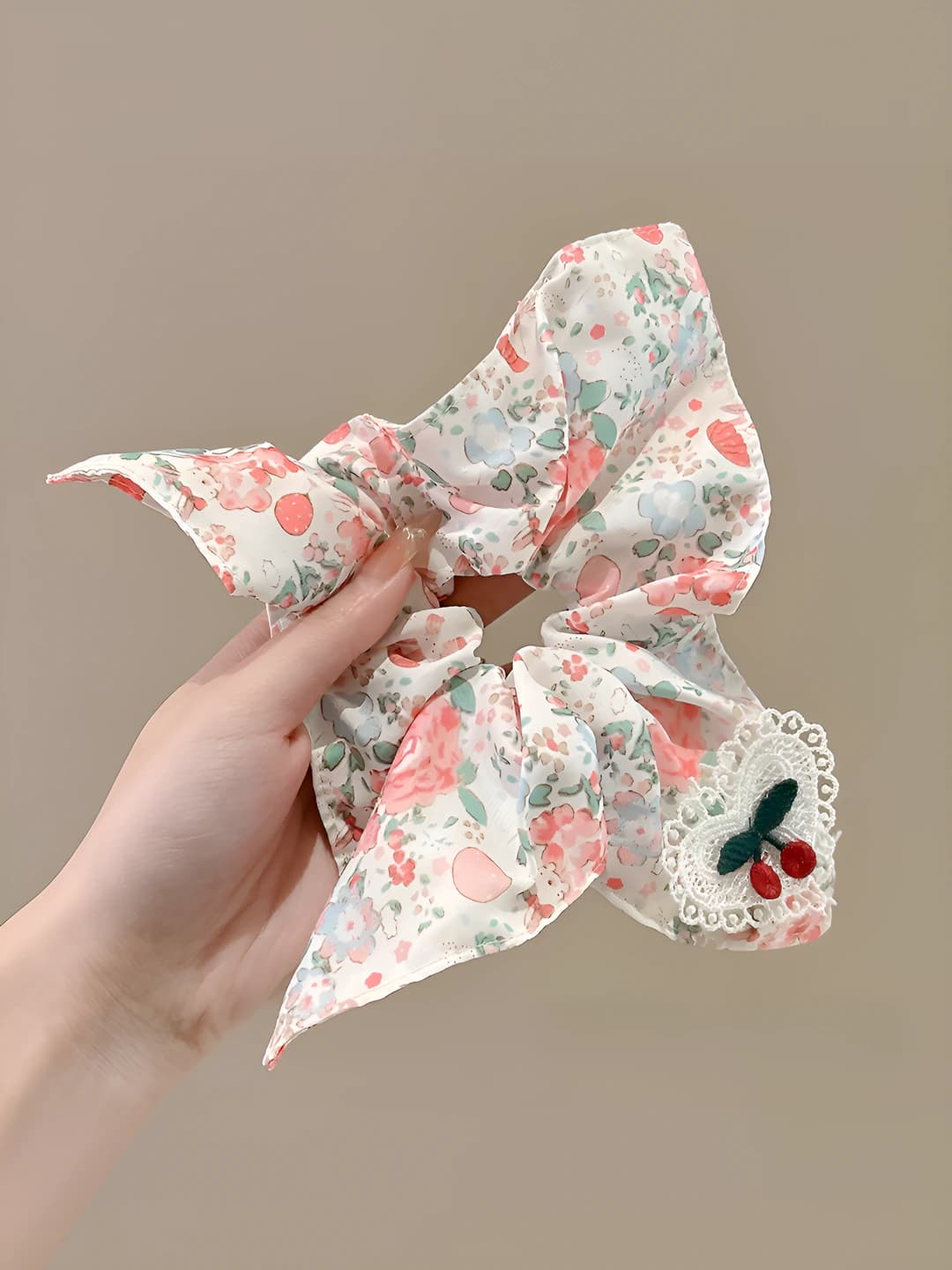 Pink floral cherry 22*22 cm