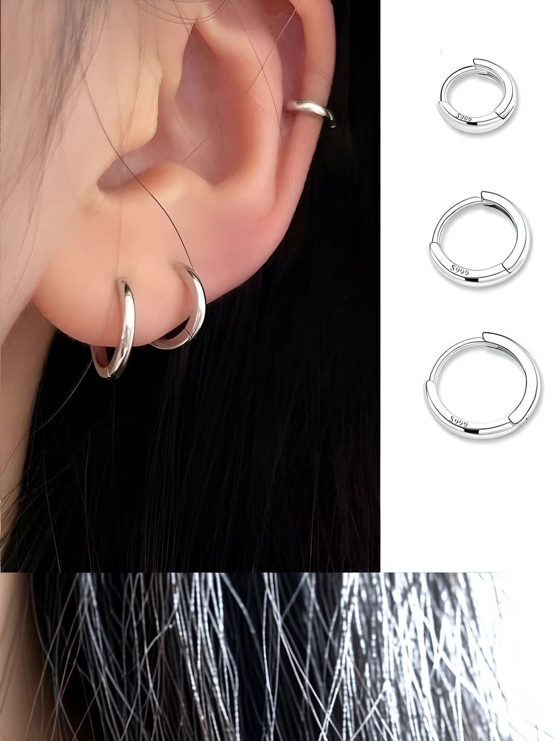 8mm, pair