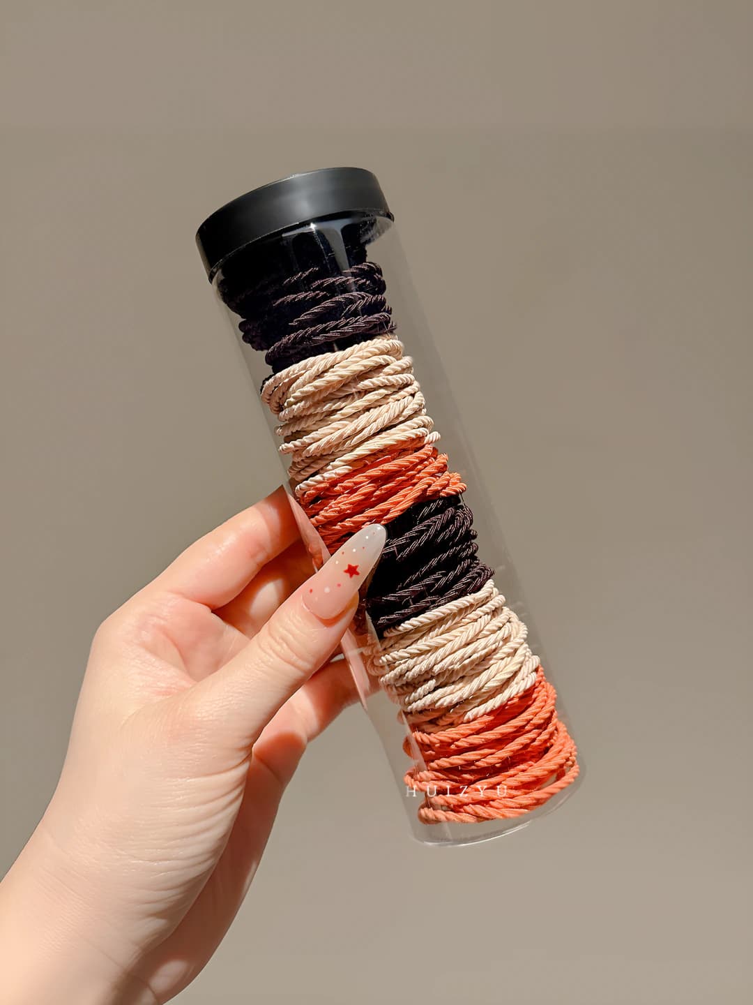 8# red-coffee 100 pcs in jar
