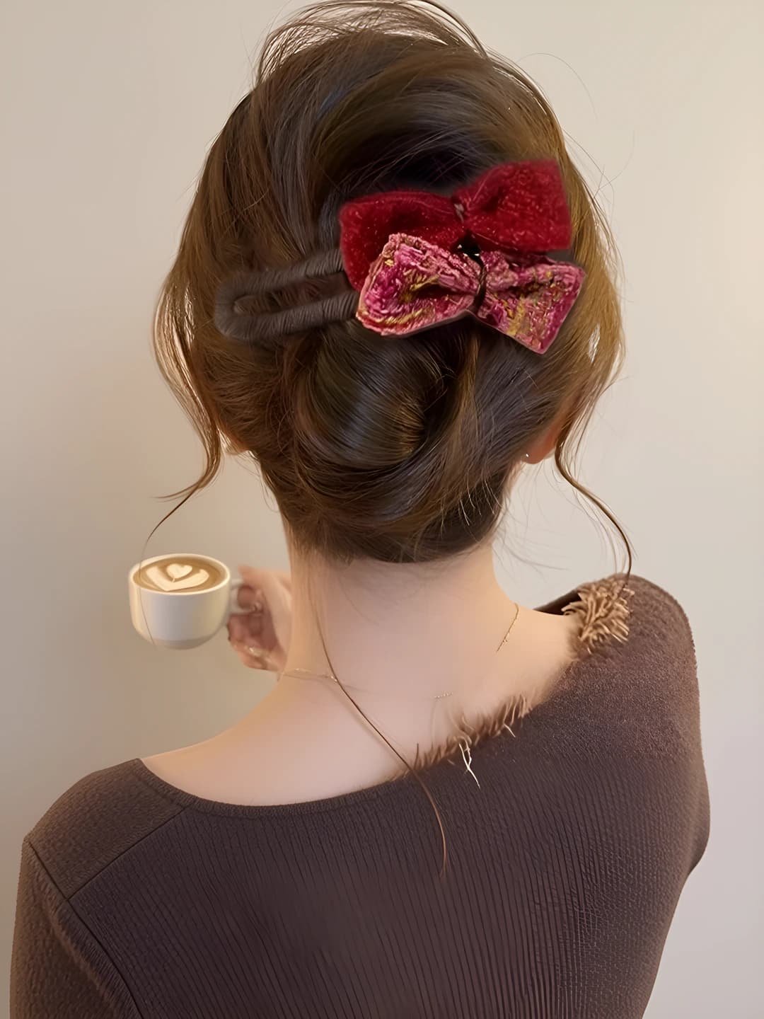 Ankara red bow 11.5 cm