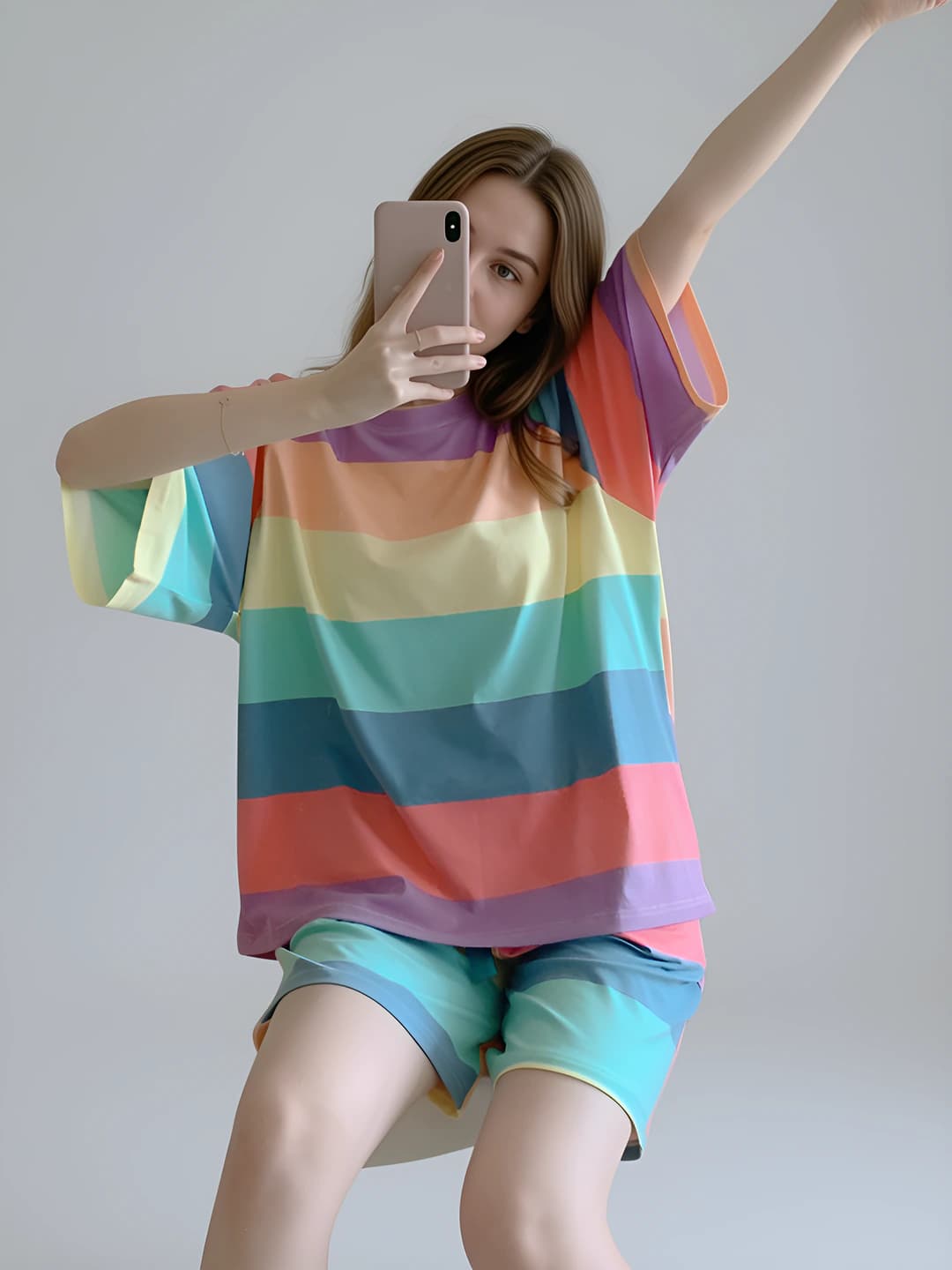 New Rainbow Striped