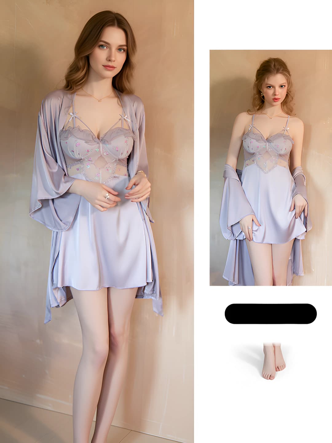 1690 Purple (Robe+Belt)
