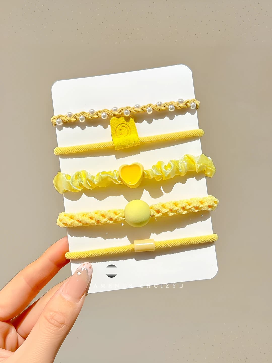 1# Yellow 5 pcs set 5.5 cm