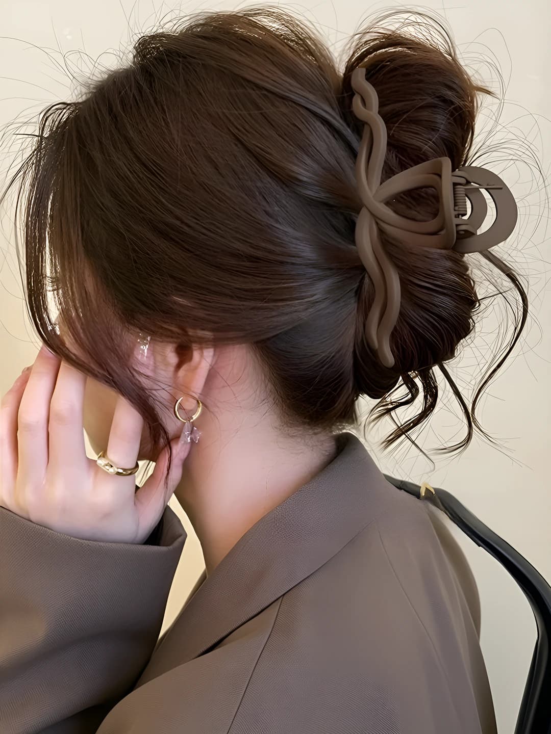 1# Coffee bow clip 13cm