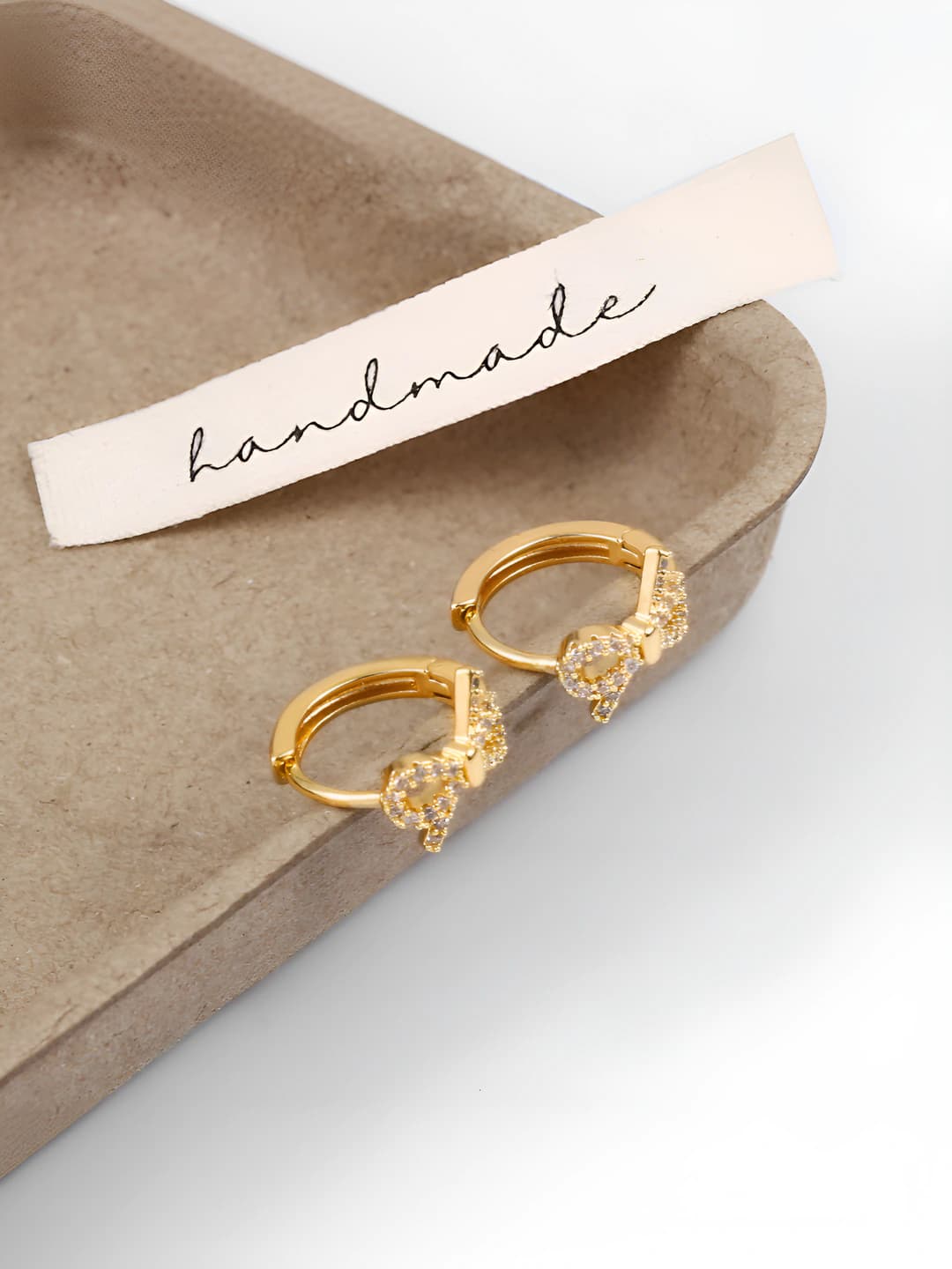 Gold butterfly earrings