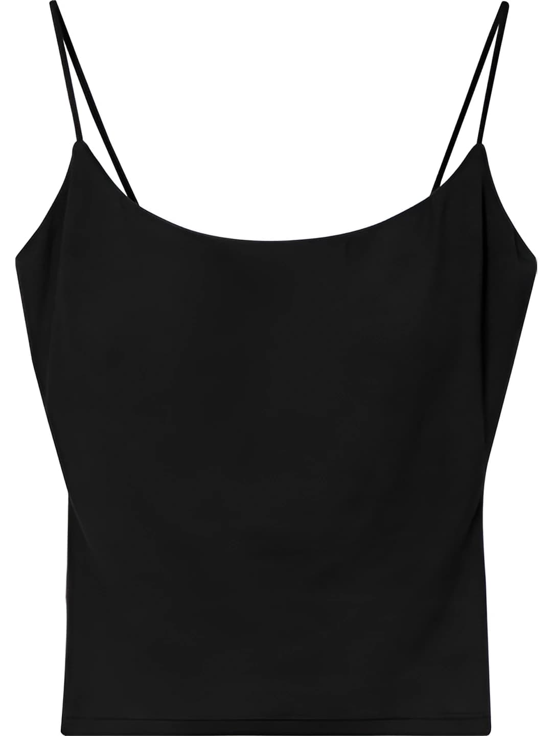 Black, integrated cup