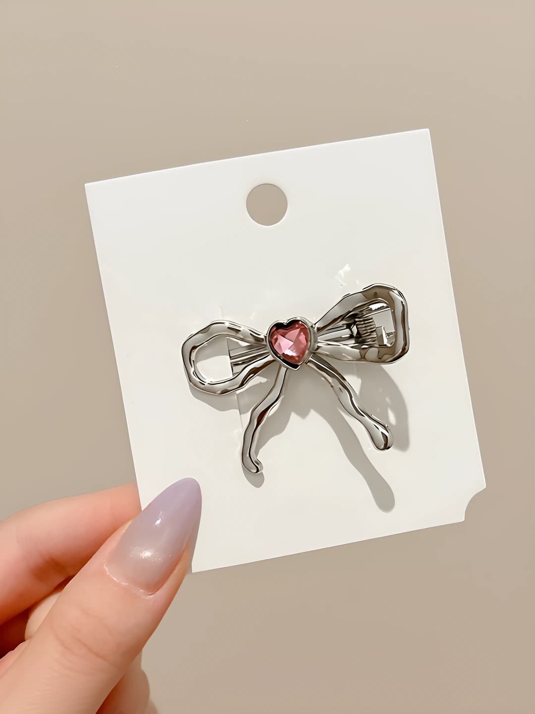 Розовое сердце ~5 см