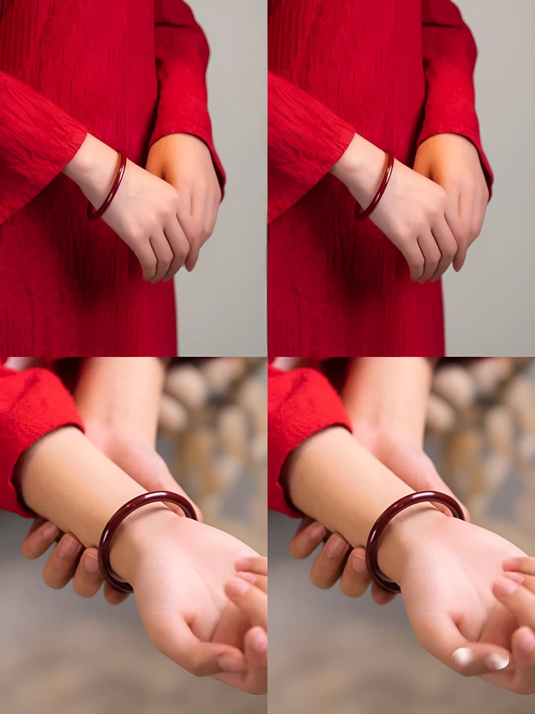 Qalin bilakuzuk, Qizil cinnabar, 62mm