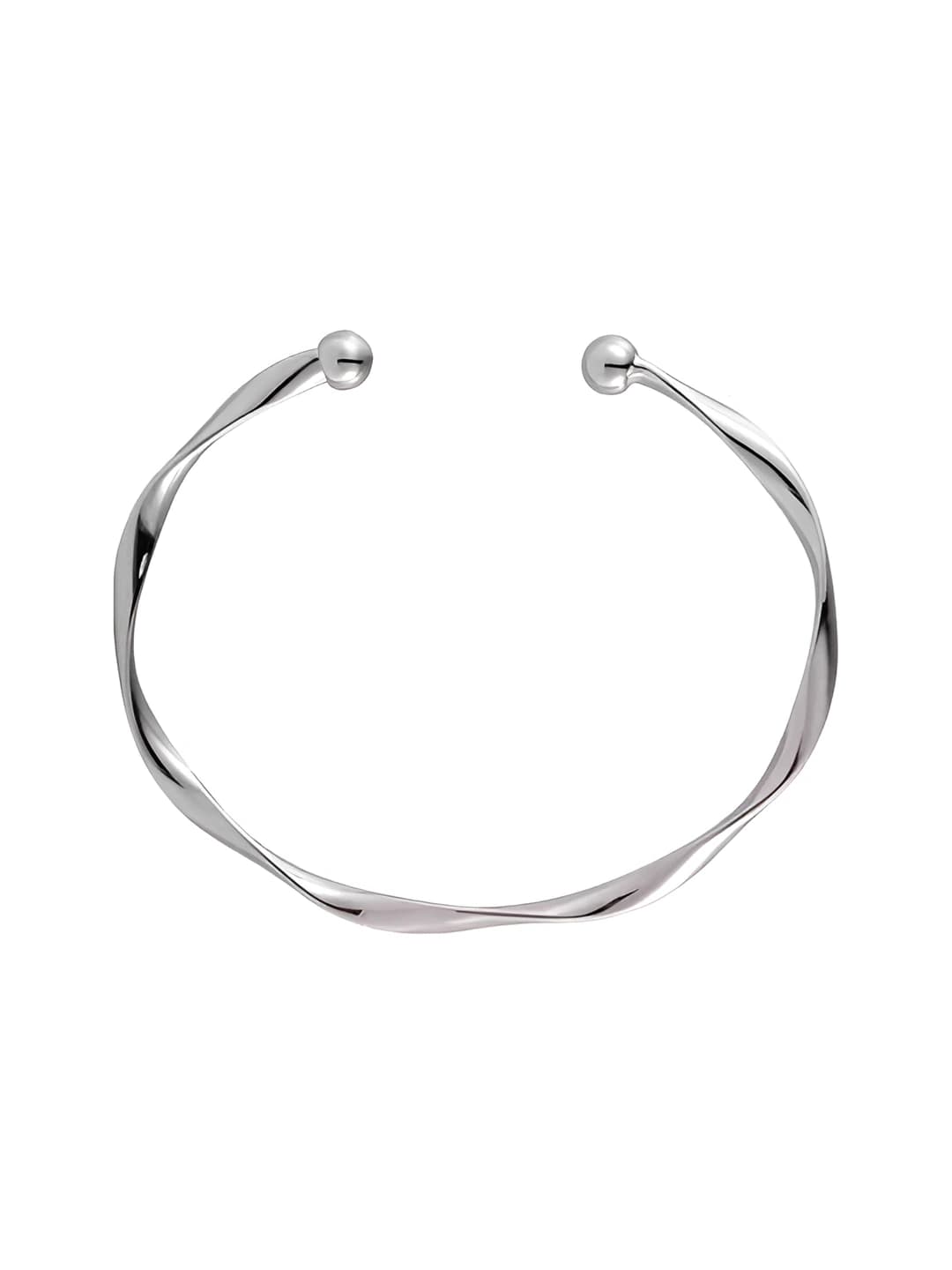 Открытый серебряный браслет (сплав)