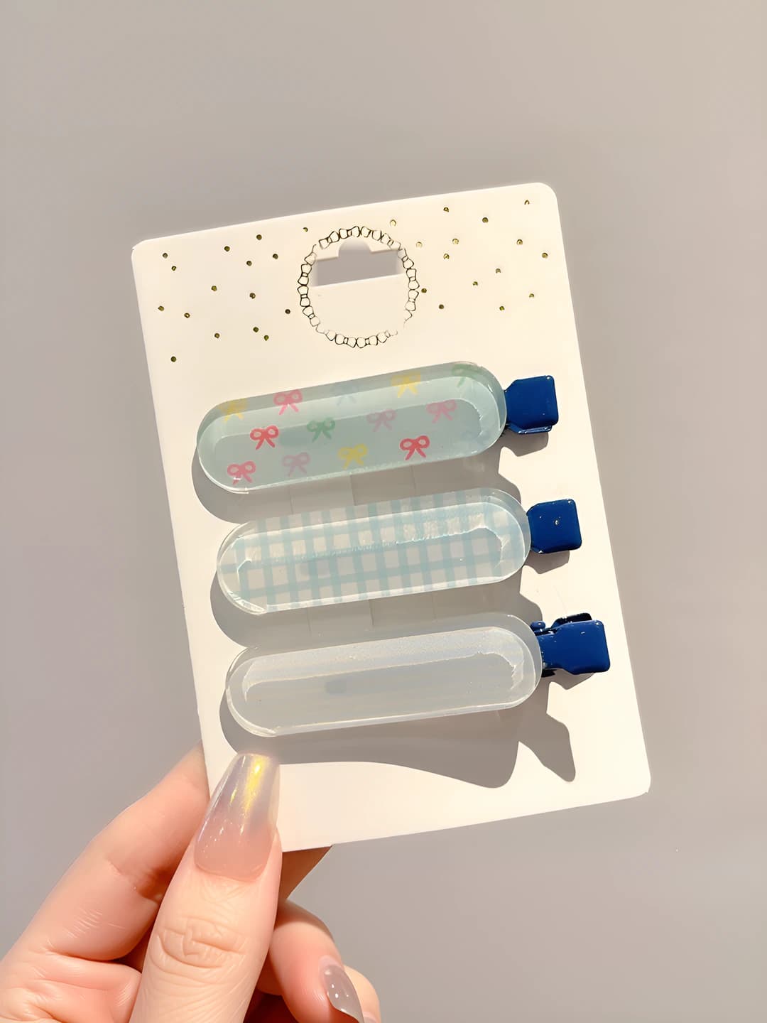 Синие jelly 3 шт 6 см