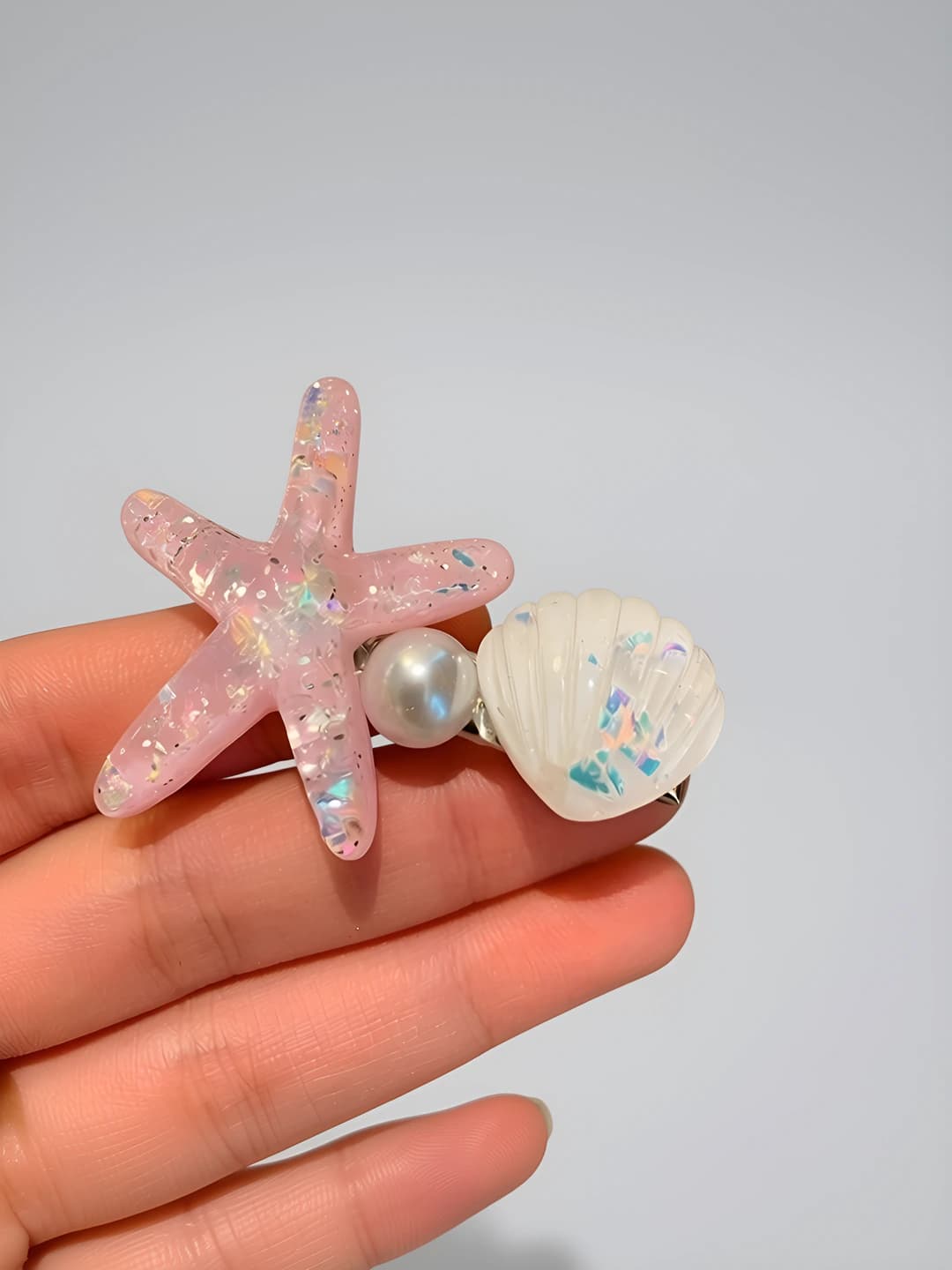 2# Pink starfish, 5.5 cm, 4 cm