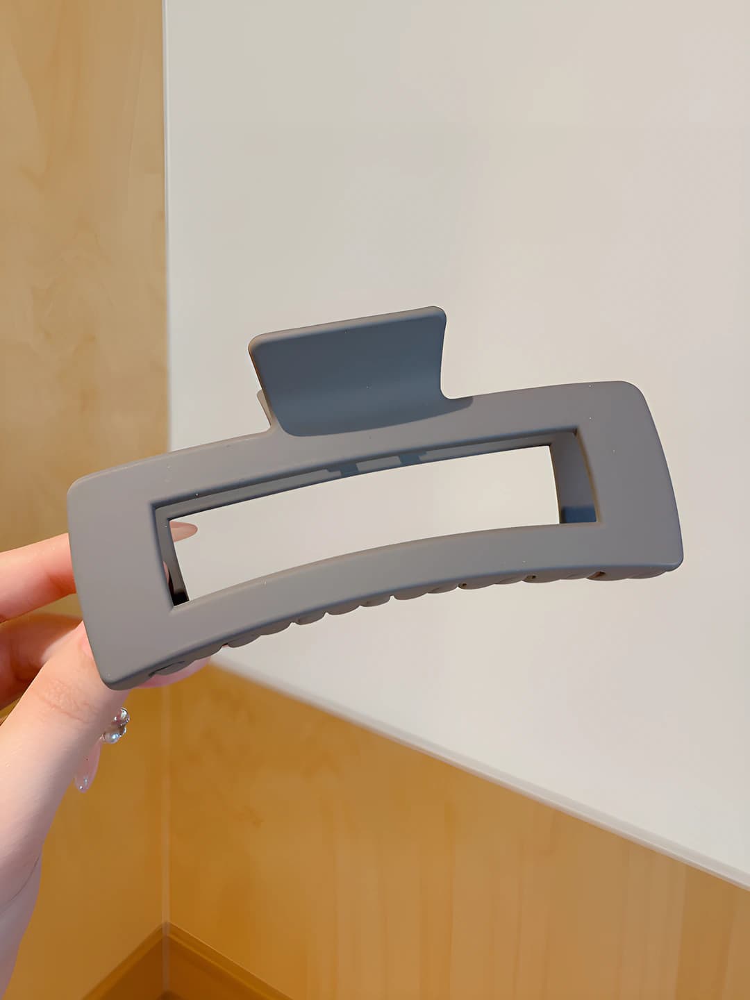 To'q kofe rangli kvadrat soch to'ri, 13 sm