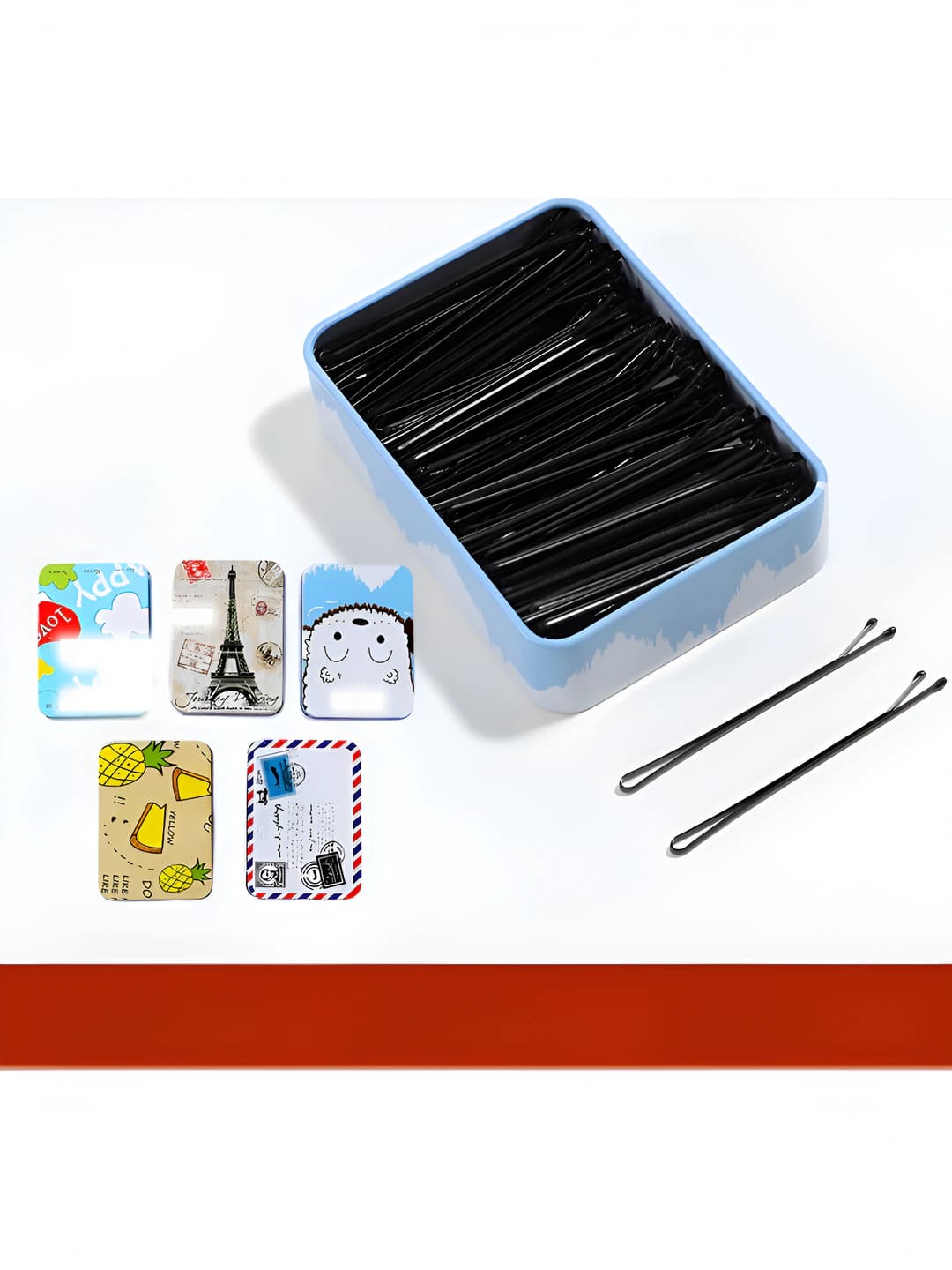 Flat clip 6 cm, random box ~100 pcs