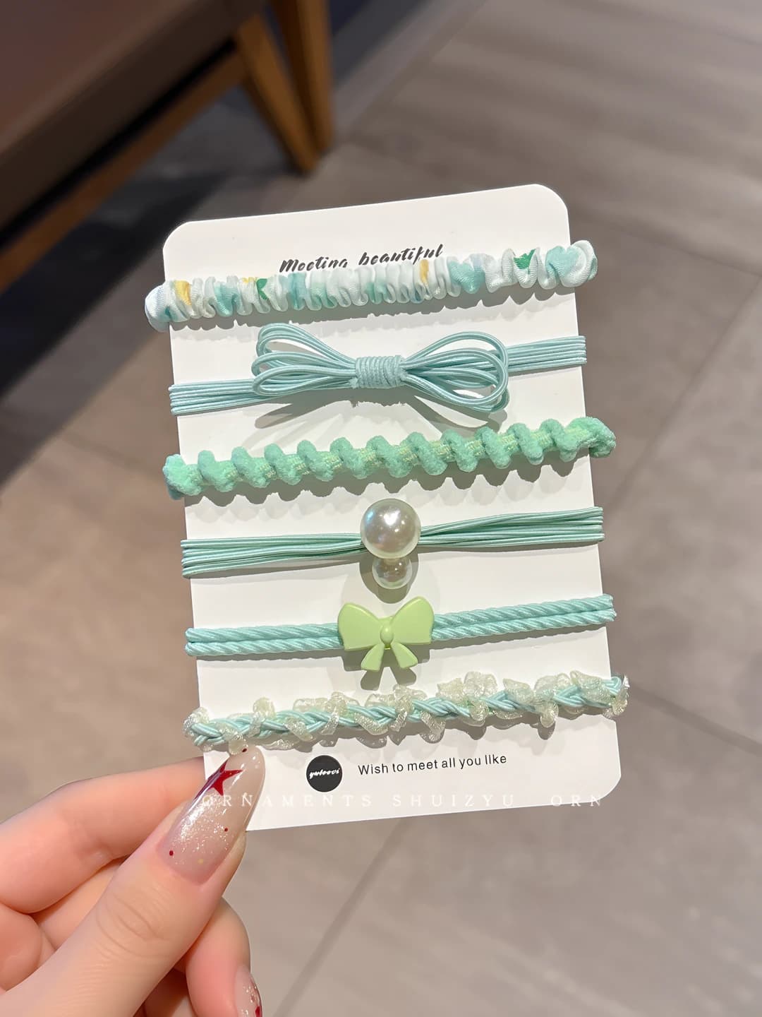 Green 6 pcs (7 cm)