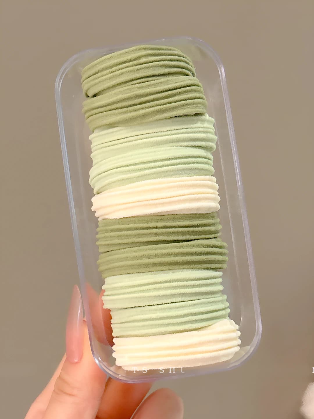 Mint Green Striped 10 pcs