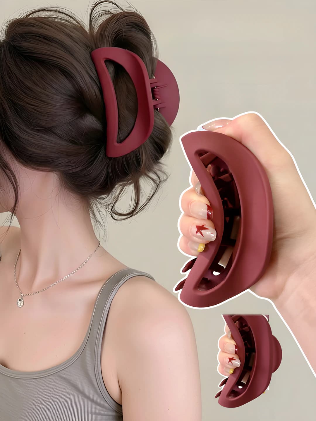 Wine red, 10.5 cm, soft silicone